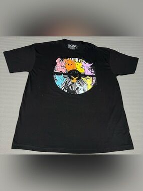 Pokémon Hybrid Apparel Size XL Graphic T-Shirt Pikachu Eevee Short Sleeve Black